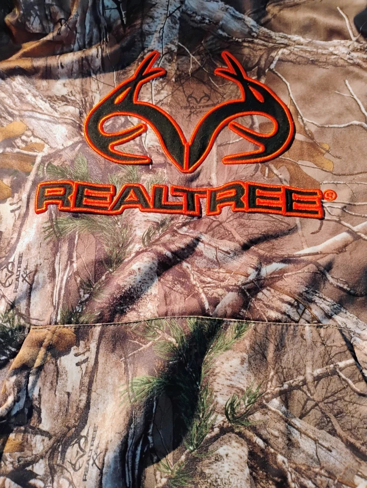  Realtree Xtra Camouflage Long Sleeve Hoodie, 2XL, Fleece Lined, Banded Waist,  - Image 3 of 4