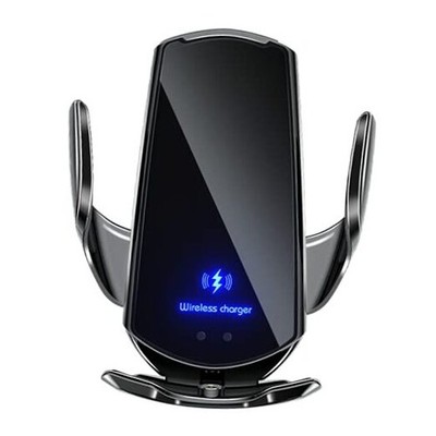Q3 Smart Sensor Car Phone Wireless Charger,15W Qi Fast Charging Auto Q3-Black
