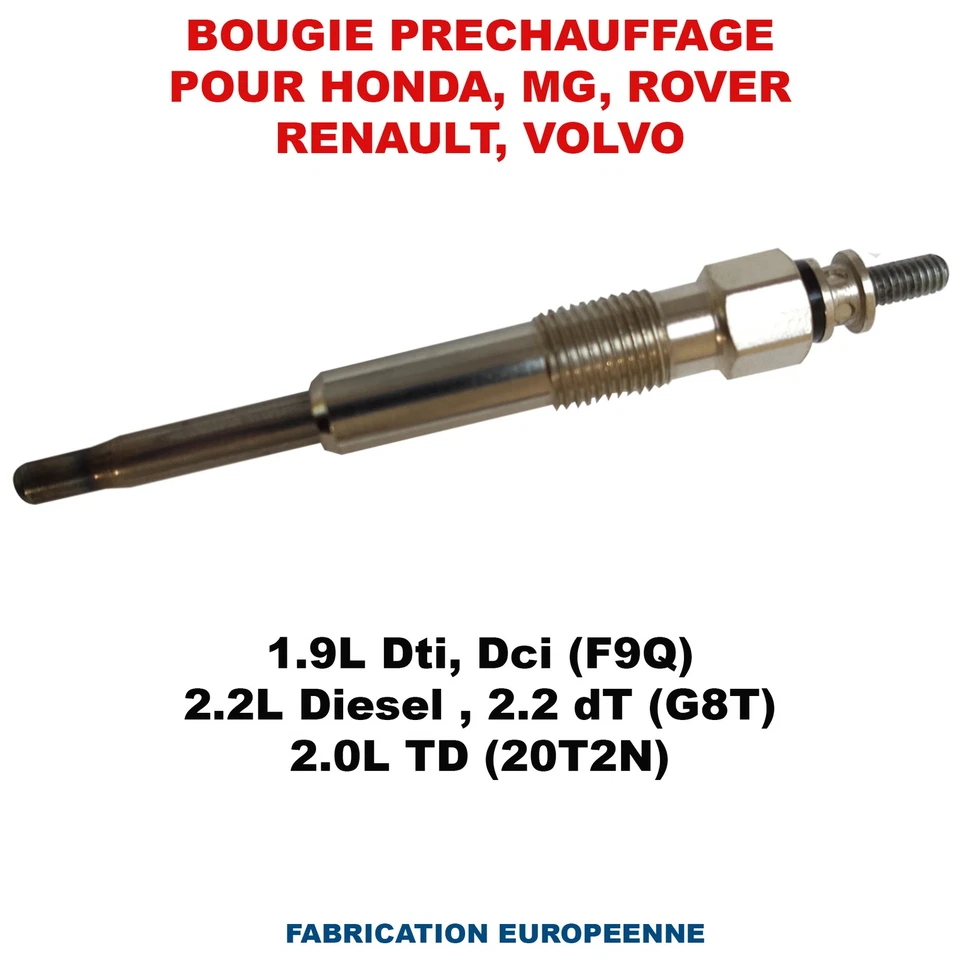 Bougie de préchauffage prévu pour Rover 25 45 220 420 620 2.0 Di IDT - Imagen 2 de 4