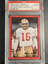 1995 Collector's Choice JM9 Super Bowl XXIV MVP Joe Montana PSA 10 -- POP 1 !!