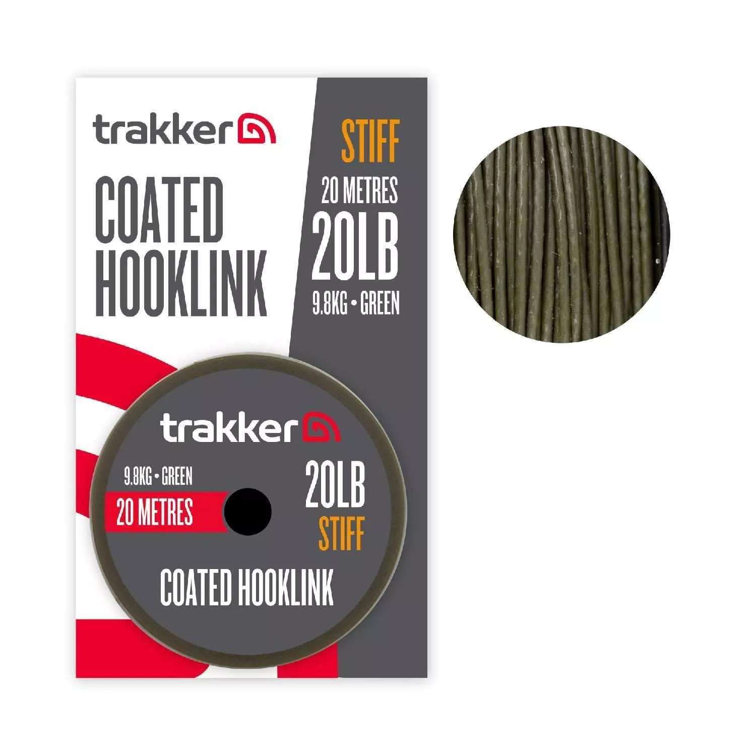 Trakker Semi Stiff Coated Hooklink 20lb Carp Fishing