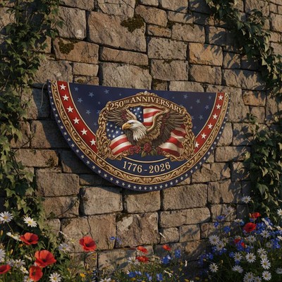 250th Anniversary USA Eagle Semicircle Flag