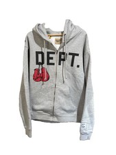 Gallery Dept. Men s Gray Full Zip Hoodie Grap...