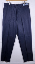 CINTAS 945-20 Mens 34x33 Navy Blue Comfort Flex Uniform Work Pants
