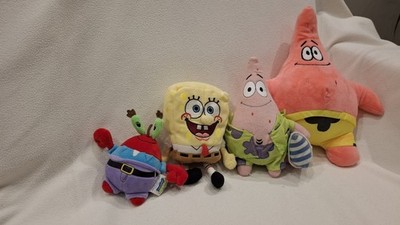 Nickelodeon TY Sponge Bob Schwammkopf Plüsch Konvolut Patrick Star Fish & Mr Krab 