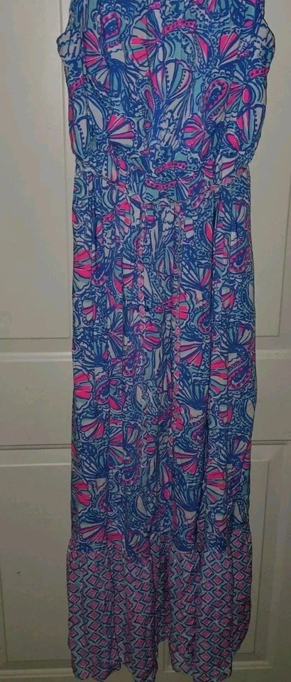 Maxi Vestido Lilly Pulitzer Niñas Paisley Nivel XL 20 Aniversario Foto 2 de 4