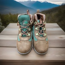 Timberland Children s Field Boot Brown Olive Style 16837 Kids Hiking Boots 12K