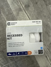 Commercial Electric 4 Inch Led Canless Recessed Light Kit Soft White 60 Watt Eq