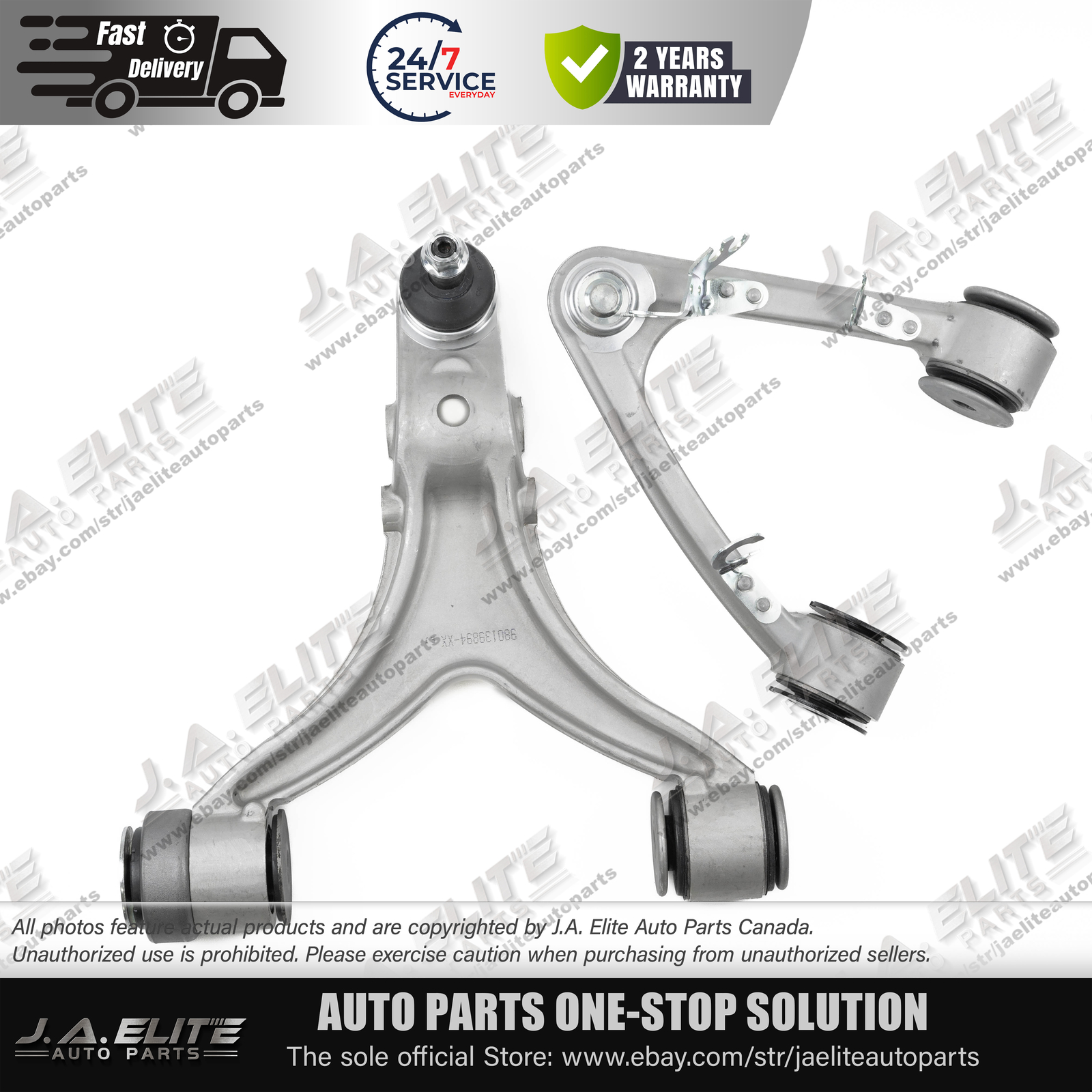2pcs Front Right Upper Lower Control Arm Kit fit Maserati Quattroporte(16-18) GT
