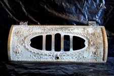 45-3/4 national cash register brass hinged front cover antique