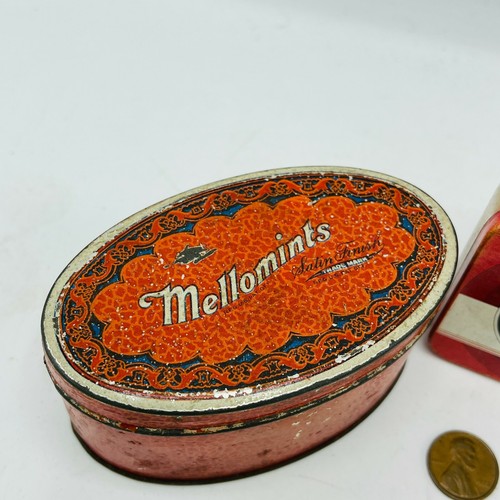 Vintage Dosen Ultje D'or Holland Eule Klappdose & Mellomints Brandle Smith - Bild 2 von 8
