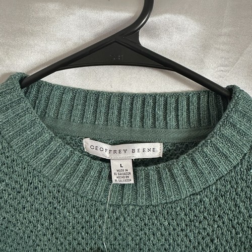 Geoffrey Beene Herren Strickpullover grün Baumwollmischung Gr. L - Bild 3 von 9
