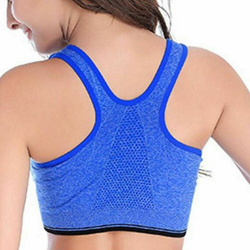US Women Damping Sports Bra Ultimate Padded Impact Racerback Fitness Vest Yoga - Picture 53 of 156