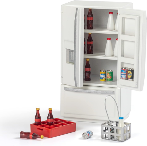 Dollhouse Furniture Toy Refrigerator - Doll House Furniture Toys for Dollhouse K