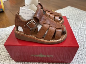 baby boy tan sandals