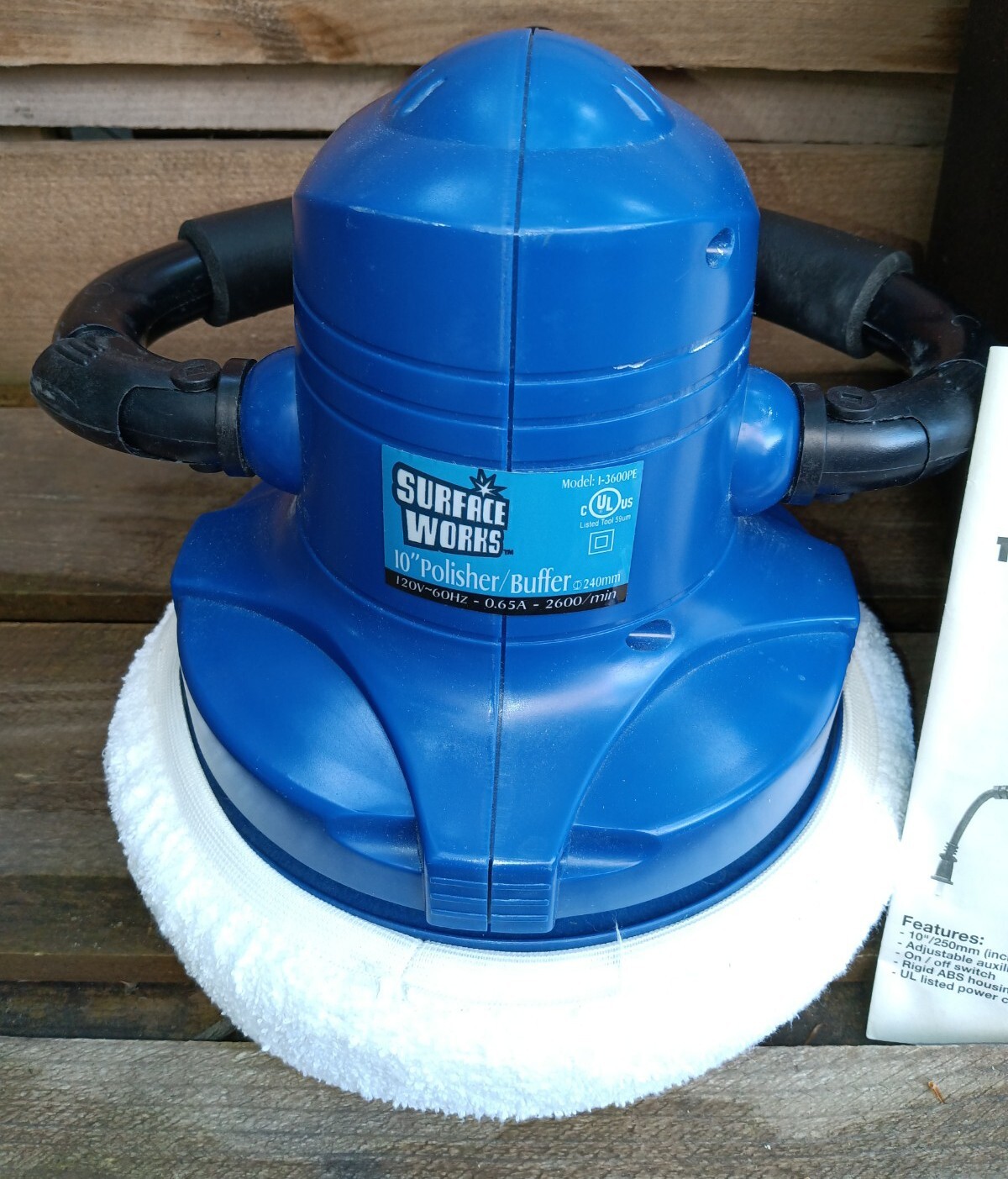 Surface Works 10" Polisher / Buffer MODEL 13600PE W HARD CASE