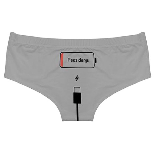 Women's Letter Print Naughty Bikini Briefs Lingerie Cheeky Thong Panties Knicker - Bild 5 von 18