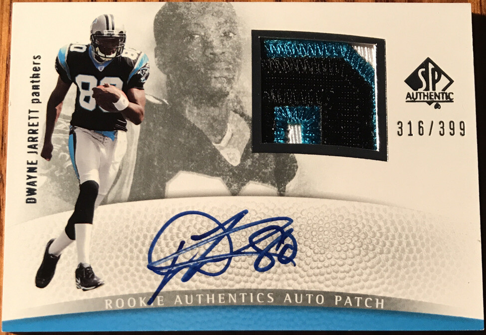 2007 SP Authentic Rookie Jersey Autograph Dwayne Jarrett #297 #’d 316/399