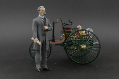 Karl Benz Figura para 1:18 CMC Mercedes Patent Motorwagen VERY RARE !! NO CAR ! - Imagen 7 de 9
