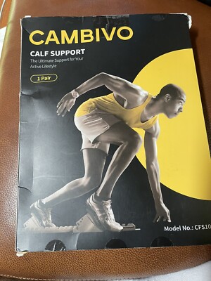 cambivo calf support brace 1 pair open box