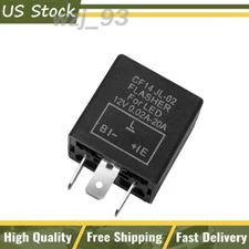 Turn Signal Hazard LED Flasher Relay CF14 3Pin JL-02 Fix Fast Hyper-flash Blink