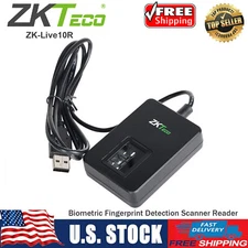 ZKTeco Live10R Fingerprint Scanner High Speed Biometric Reader Sensor 500 dpi