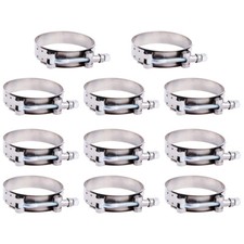 10 X 3 Stainless Steel T-bolt Clamp Turbo Intake Silicone Hose Clamps
