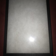 Glass  Cardboard 8x12 Black Picture Frames Set Of 5