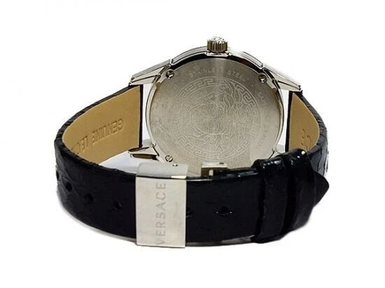 Orologio da donna Versace Dafne quadrante nero cinturino in pelle VFF010013