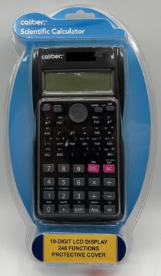 Caliber Scientific Calculator 10-Digit LCD Display 240 Functions Brand New 
