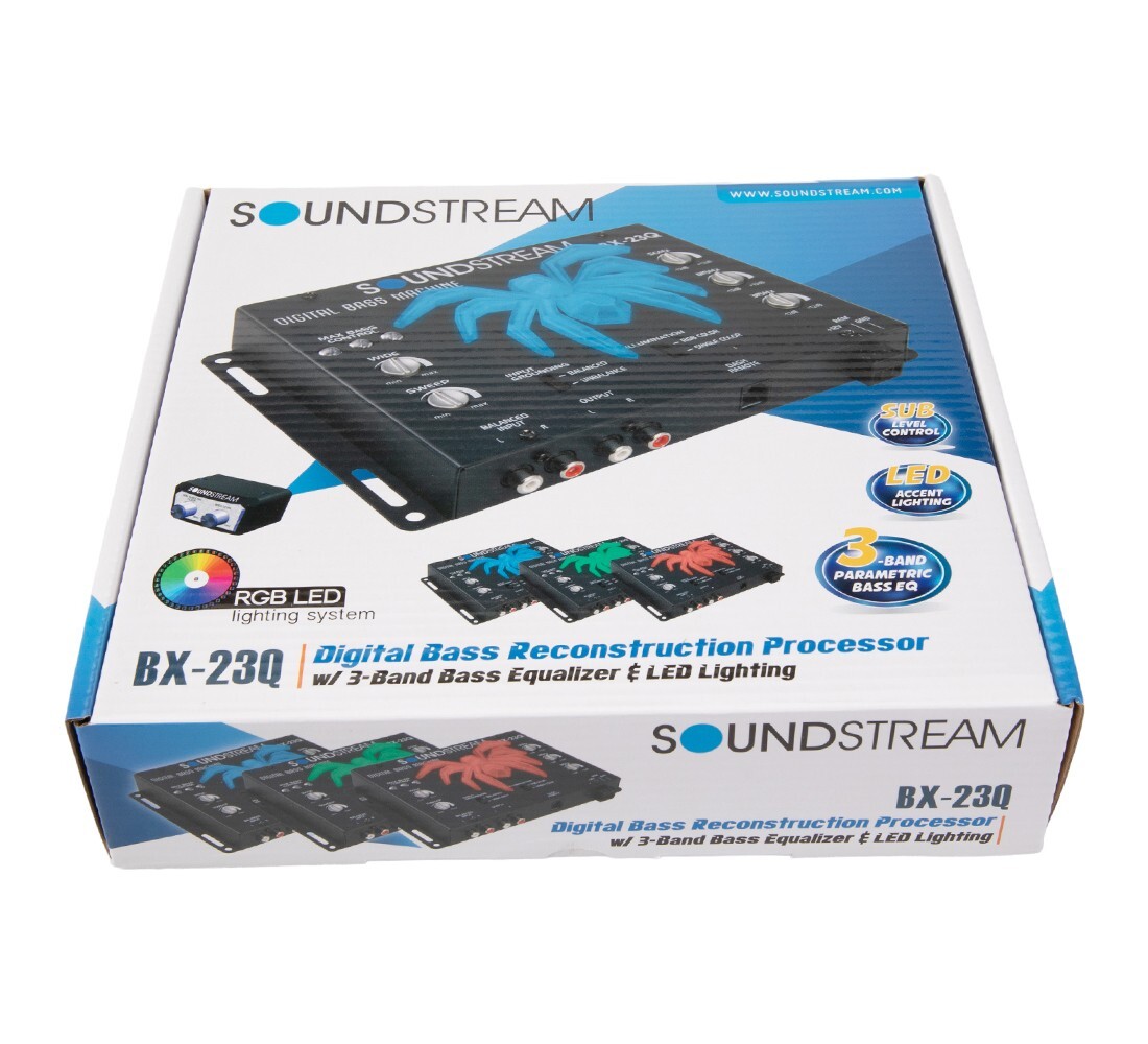SOUNDSTREAM BX-23Q 3 BAND BASS EQUALIZER BOOSTER CONTROL EPICENTER LED  LIGHT | eBay