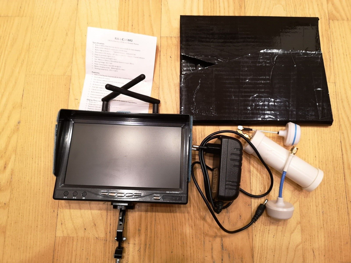 その他 RX-LCD5802LCD Screen Receiver Monitor RX-LCD5802 5.8GHz Dual Diversity LCD screen Receiver Monitor