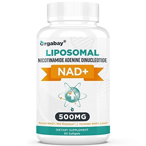 Orgabay Liposomal NAD+ 500 mg Supplement, High Absorption, Boost NAD+ with TMG 2 - Picture 1 of 8