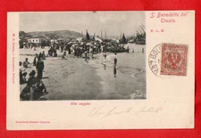 SAN BENEDETTO DEL TRONTO- ALLE REGATE - Viagg. 1901 - ASCOLI PICENO