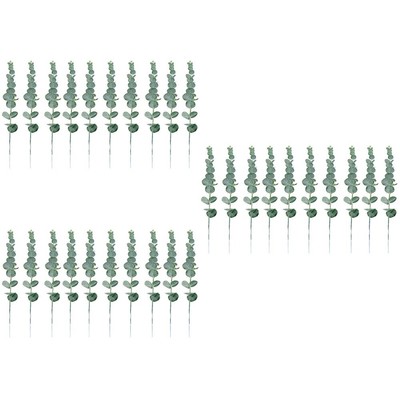 10pcs Künstliche Topf Künstliche Eukalyptus Grün Gefälschte Eukalyptus Zweige