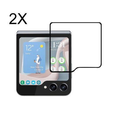 2x Rear Display Glas Für Samsung Z Flip5, 5G Screen Protector 9H Schutzglas