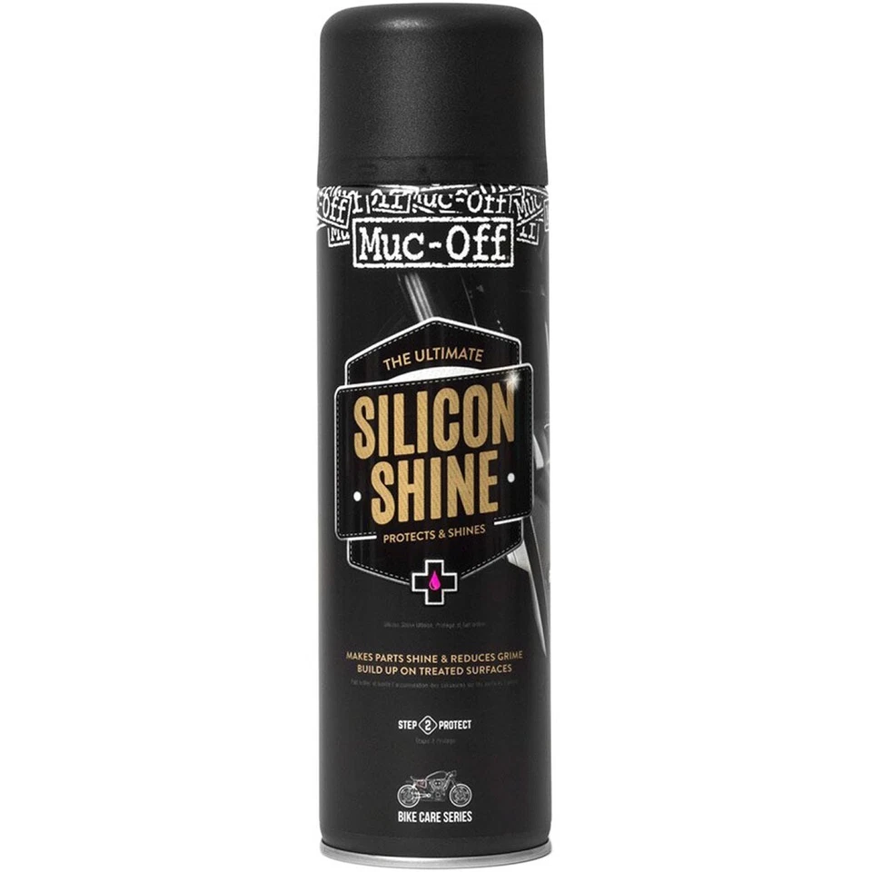 MUC-OFF MOTORCYCLE Silicon Shine Spray 500ml Bike MX ADV Road 626