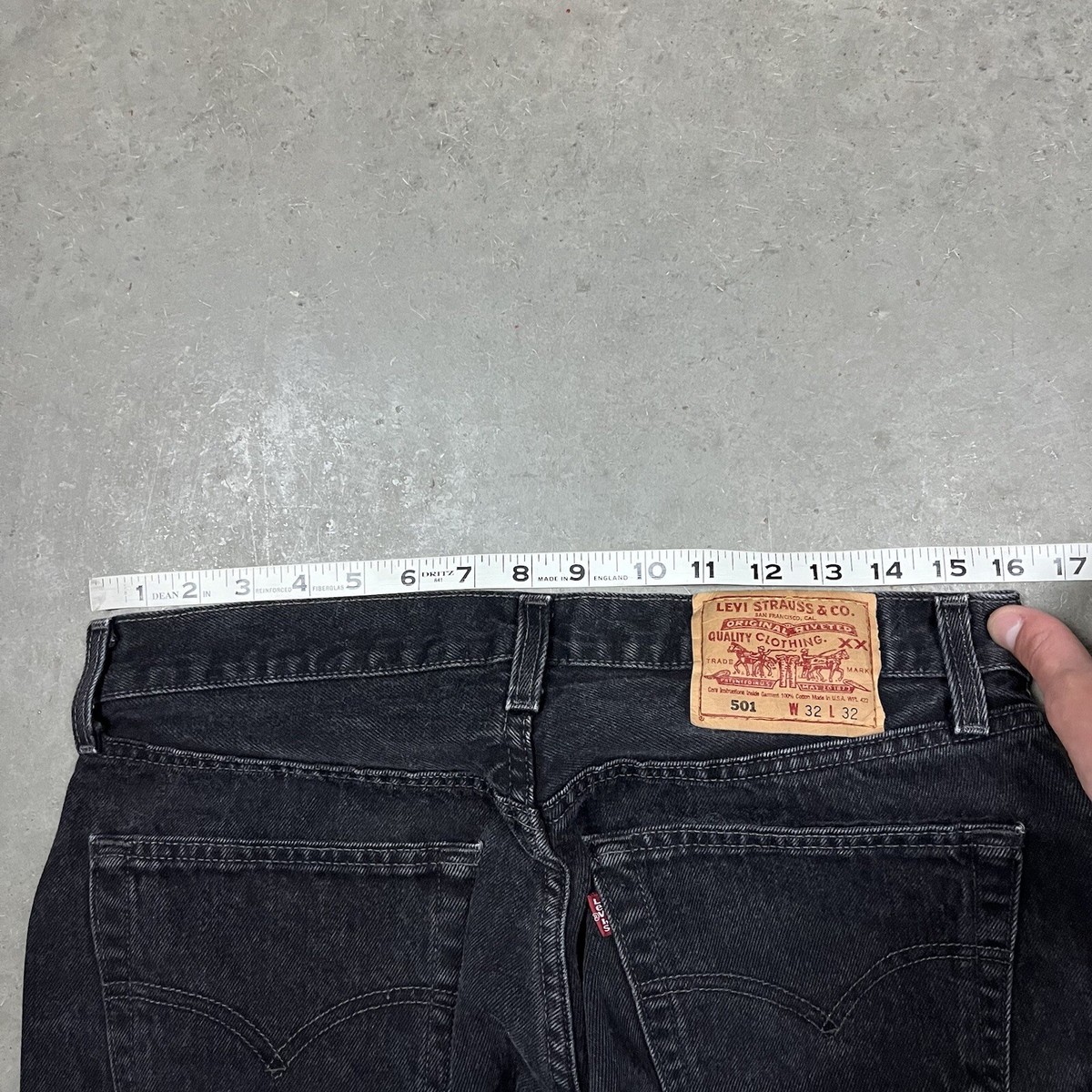 Vintage 90s Levi's 501 Made In USA Denim Jeans Black Measure Vintage 90s Levi's 501 Made In USA Denim Jeans Black Measure