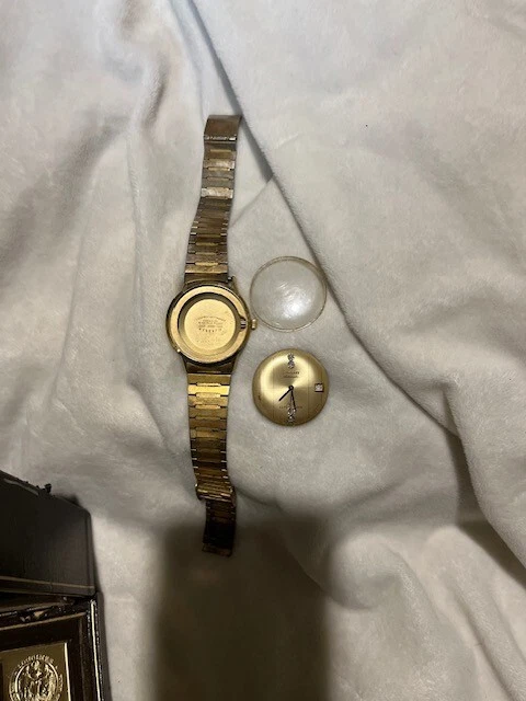 Reloj Pulsera Longines Vintage Diamante Ultra-Cron Lleno Oro 10K Hombre’s Libro Foto 3 de 4