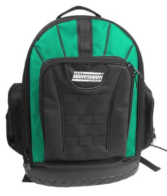 Werkzeug Rucksack Universal Arbeits Tasche Schwarz Nylon Grün Back Pack Kasten