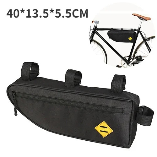 Bike Bag Cycling Top Front Tube Frame Bag Waterproof 6.5 Inch Cell Phone Case - Picture 14 of 32