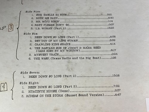 S5-8 THE DOORS L.A. Woman Sessions - 4 LP BOX SET - 2022 - IMPORT - ROCK RECORD - Picture 5 of 17
