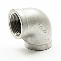 "Edelstahl Fitting #90 Winkel 1 1/4\" 5/4\" 90° Bogen V4A Rohrwinkel Gewindefitting"