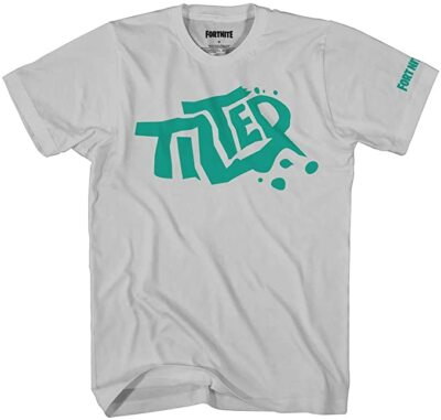 Fortnite Shirt Boys' Tilted Towers Graffiti Logo T-Shirt New 