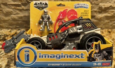 Fisher Price-Mattel Imaginext Cyorg & Saw Buggy NEW DC Super Friends
