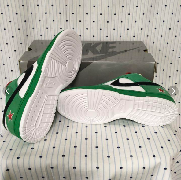 Nike Dunk Low Pro Sb Heineken Classic Green 304292-302 Men Nike Dunk Low Pro Sb Heineken Classic Green 304292-302 Men