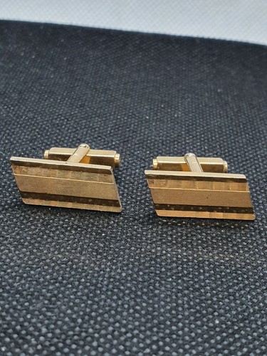 Boutons de manchette anciens de 1890 en plaqué or - Boutons de Manchette