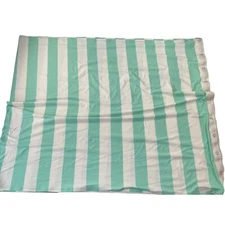 Lululemon Vinyasa Wrap Infinity Scarf Mint White Stripe Shawl Cowl Snap Closure