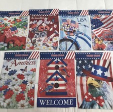 Garden Flag Yard Decoration 12"X 18" Double Sided / American Themed / New