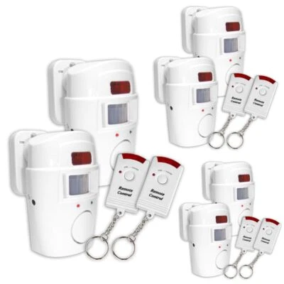 GRUNDIG 6 Sensor ALARMANLAGEN 6 Fernbedienungen PIR Alarmsysteme Funk SensorAlarm Sirene